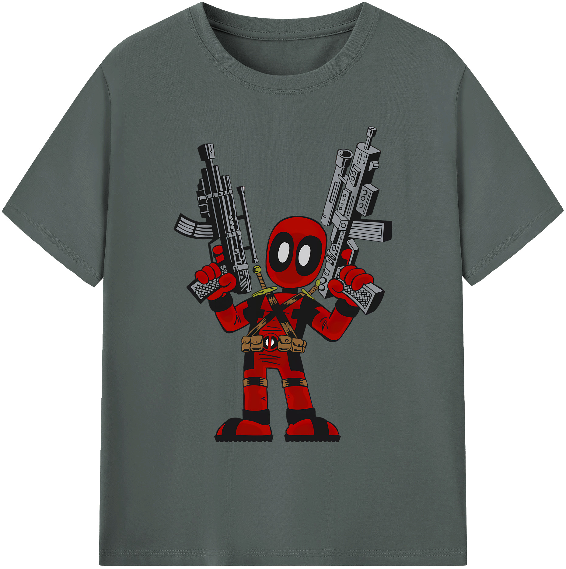 （画像用） Deadpool デッドプール 綿100％ メンズ半袖Tシャツ｜肌触りやわらか＆通気性